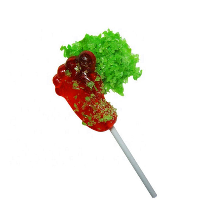 Professioneel het Suikergoed van Lollypoping met Pop de Voetvorm van het Rotsensuikergoed 11 G